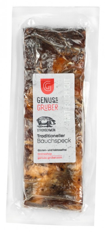 Halm bacon bacon, halm mave bacon, roeget, Genuss Gruber - ca. 300 g - kg Halm bacon bacon, halm mave bacon, roeget, Genuss Gruber - ca. 300 g - kg