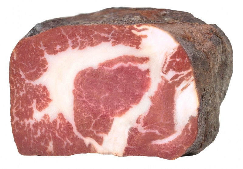 Coppa od slamnate svinje, Coppa od slamnate prase, dimljena, Genuss Gruber - cca 350 g - kg Coppa od slamnate svinje, Coppa od slamnate prase, dimljena, Genuss Gruber - cca 350 g - kg