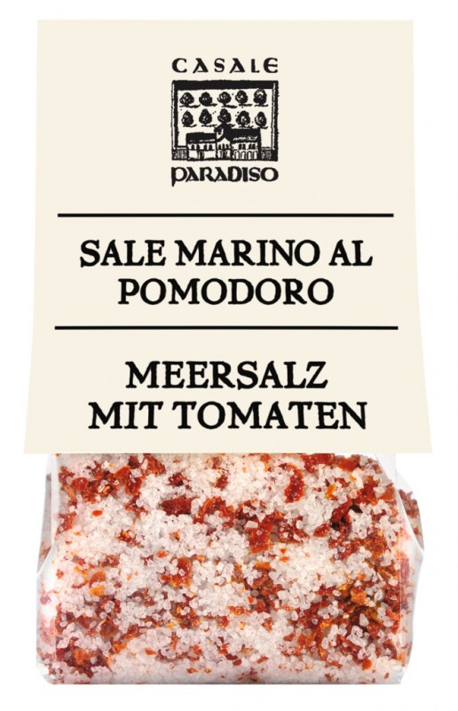 Venda marino al pomodoro, sal marinho com tomate, Casale Paradiso - 200g - bolsa