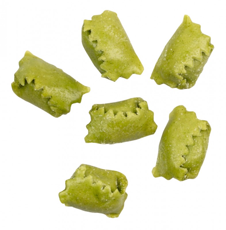 Ravioli Plin al Pesto, Macarrao de ovo fresco com ricota e pesto de manjericao, Pastificio Plin - 250g - pacote Ravioli Plin al Pesto, Macarrao de ovo fresco com ricota e pesto de manjericao, Pastificio Plin - 250g - pacote