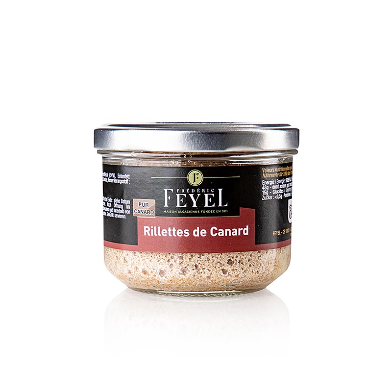 Ducks - rillette, duck meat pie, feyel - 170 g - Glass