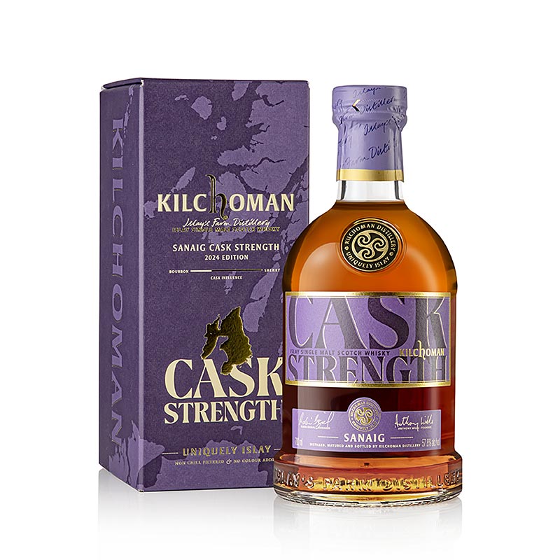 Kilchoman Sanaig Cask Strength Islay Single Malt Whisky 57,8 % obj. 0,7 l - 700 ml - Lahev Kilchoman Sanaig Cask Strength Islay Single Malt Whisky 57,8 % obj. 0,7 l - 700 ml - Lahev
