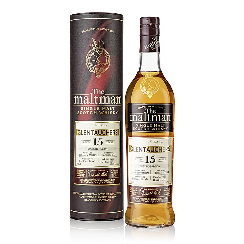 Tek malt viski Glen Tauchers 2009 Signatory, %54,6 hacim, Speyside - 700 ml - Sise