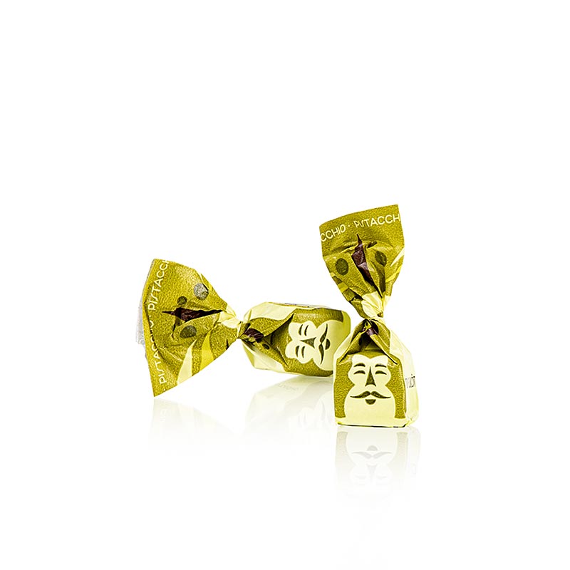 Mini bombons trufados de Tartuflanghe - Dolce dAlba, com pistache, aproximadamente 7g, verde claro - 1 kg - Mini bombons trufados de Tartuflanghe - Dolce dAlba, com pistache, aproximadamente 7g, verde claro - 1 kg -