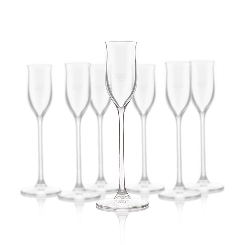 Verre à eau-de-vie de fruits Reisebauer, avec repère d`étalonnage 2 cl - 6 pc - carton Verre à eau-de-vie de fruits Reisebauer, avec repère d`étalonnage 2 cl - 6 pc - carton