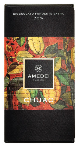 Le Tavolette, I Neri Chuao 70%, barer, mørk chokolade Chuao 70%, Amedei - 50 g - tavle Le Tavolette, I Neri Chuao 70%, barer, mørk chokolade Chuao 70%, Amedei - 50 g - tavle