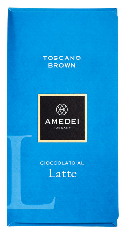 Le Tavolette, Toscano Brown, barres, chocolat au lait, Amedei - 50g - Tableau noir Le Tavolette, Toscano Brown, barres, chocolat au lait, Amedei - 50g - Tableau noir