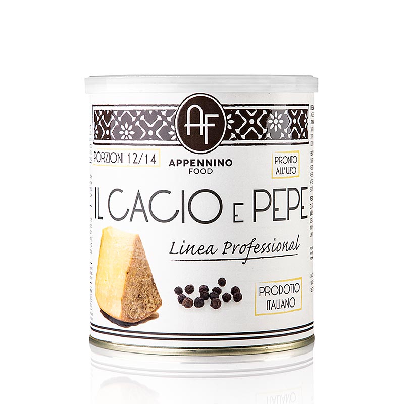 Cacio e pepe - cheese - pepper sauce, appennino - 800 g - can