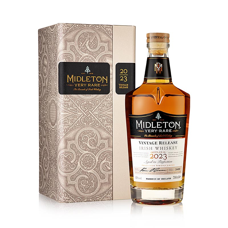 Tek Tahil Viski Midleton Cok Nadir 2023 Vintage Surumu, %40 hacim, Irlanda - 700 ml - Sise Tek Tahil Viski Midleton Cok Nadir 2023 Vintage Surumu, %40 hacim, Irlanda - 700 ml - Sise