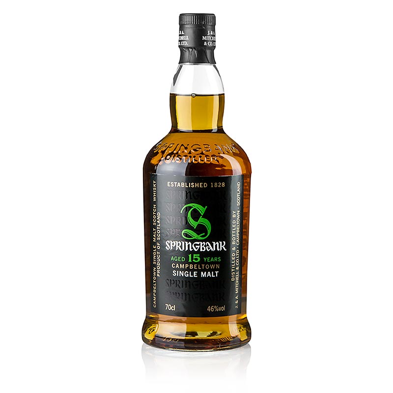 Single Malt Whisky Springbank, 15 rokov, 46 % obj., Campbeltown - 700 ml - Flasa