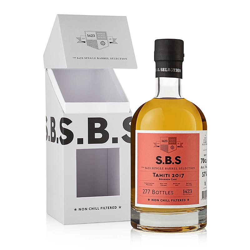 SBS 2017 Tahiti rum, sud po bourbone, 57 % - 700 ml - Flasa SBS 2017 Tahiti rum, sud po bourbone, 57 % - 700 ml - Flasa