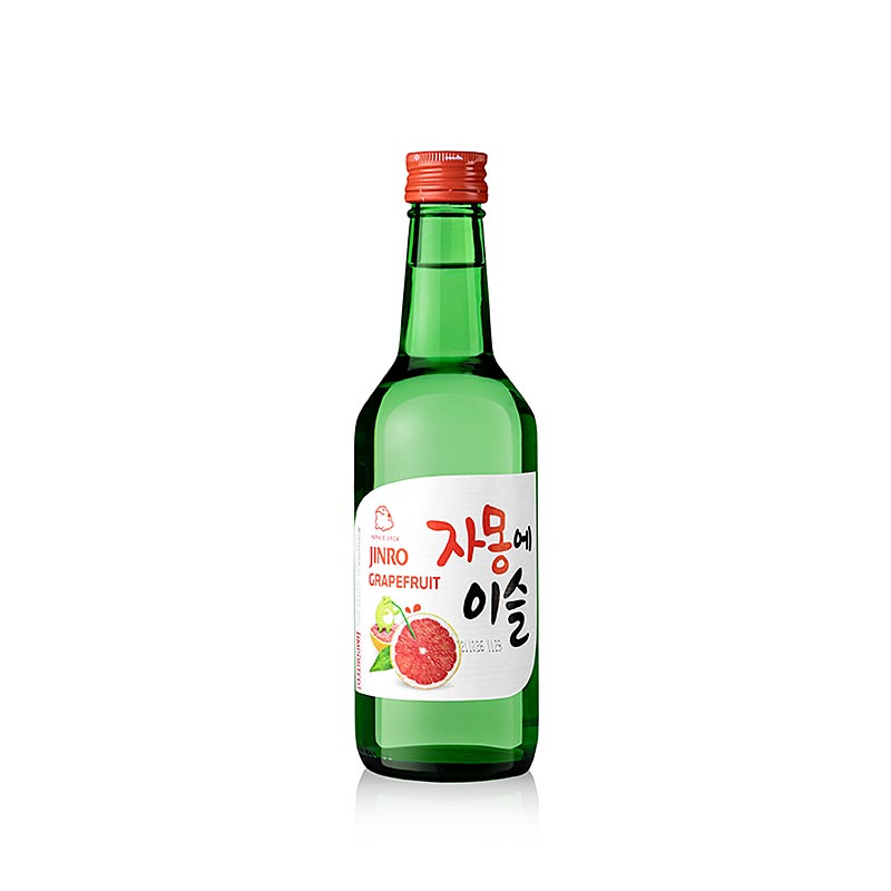 Soju Grapefrukt, koreanskt konjak, 13% vol., Jinro - 360 ml - Flaska Soju Grapefrukt, koreanskt konjak, 13% vol., Jinro - 360 ml - Flaska