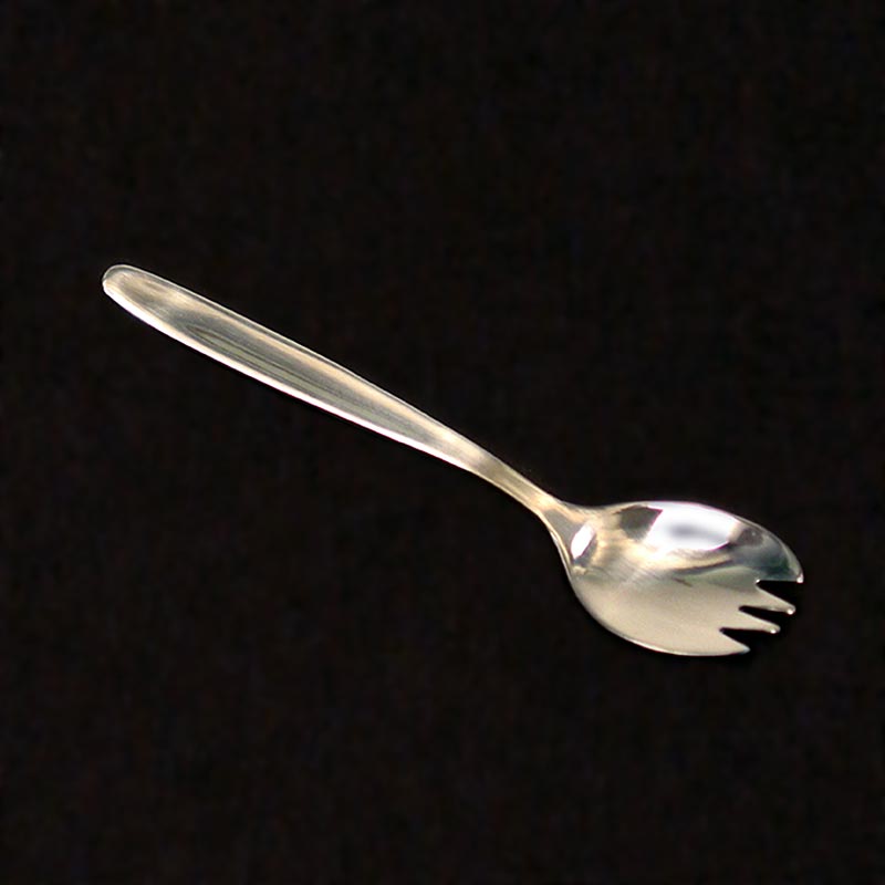 Skeden - gaffel og ske i en, 18/0 rustfrit stål, 11,7 cm lang - 12 timer - karton Skeden - gaffel og ske i en, 18/0 rustfrit stål, 11,7 cm lang - 12 timer - karton