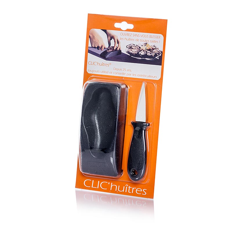 CLIC®-huitres oesterskniv og gummiholder, sett med 2 deler. - 2 stk. - Blemmer