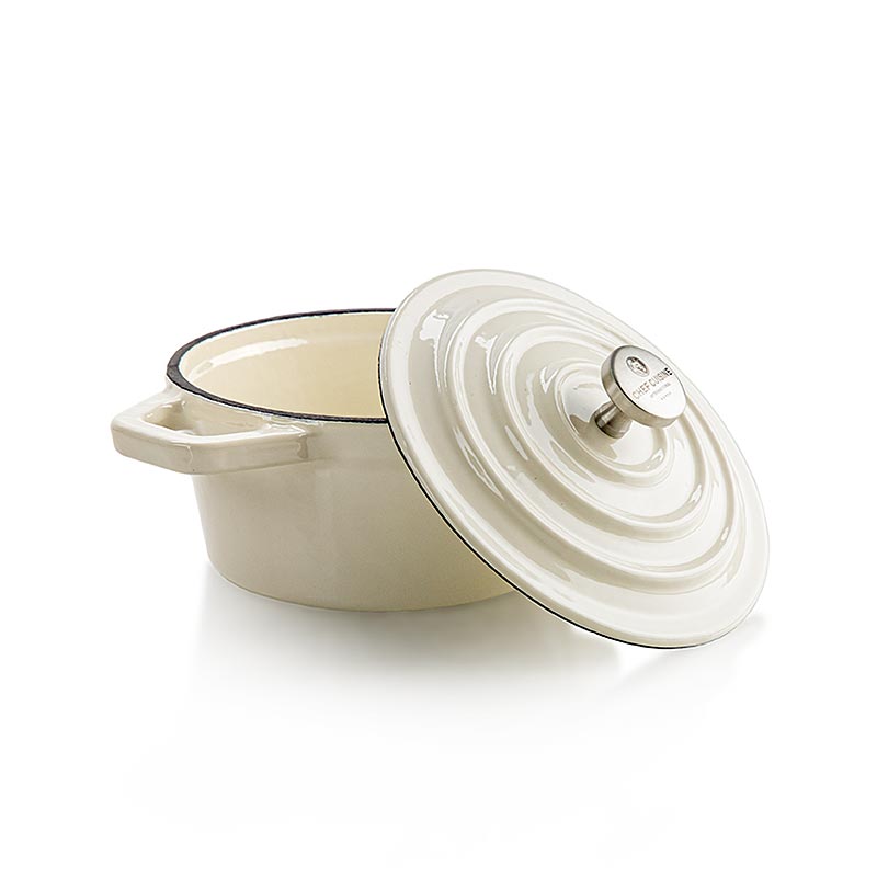 Mini Cocotte, kuning air, besi tuang / enamel, Masakan Chef - 4 pcs. - kadbod Mini Cocotte, kuning air, besi tuang / enamel, Masakan Chef - 4 pcs. - kadbod