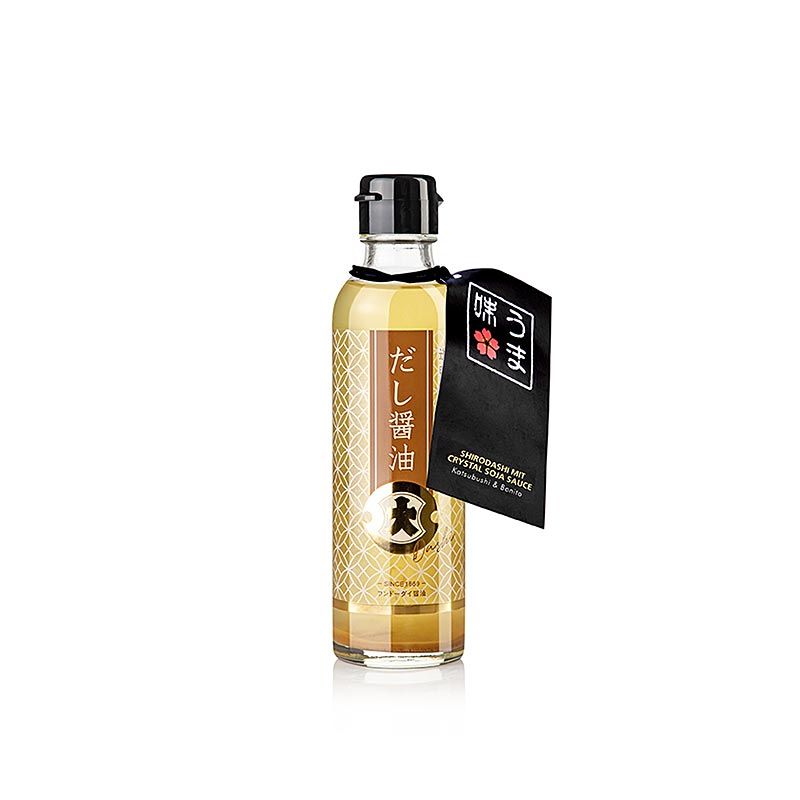 Shirodashi with Crystal Soy Sauce and Katsubushi and Bonito, Fundodai Japan - 200 ml - Bottle Shirodashi with Crystal Soy Sauce and Katsubushi and Bonito, Fundodai Japan - 200 ml - Bottle