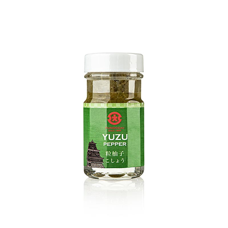 Yuzu Kosho - Paste e bere nga djeges jeshil dhe yuzu, Fundodai Japoni - 60 g - Shishe Yuzu Kosho - Paste e bere nga djeges jeshil dhe yuzu, Fundodai Japoni - 60 g - Shishe