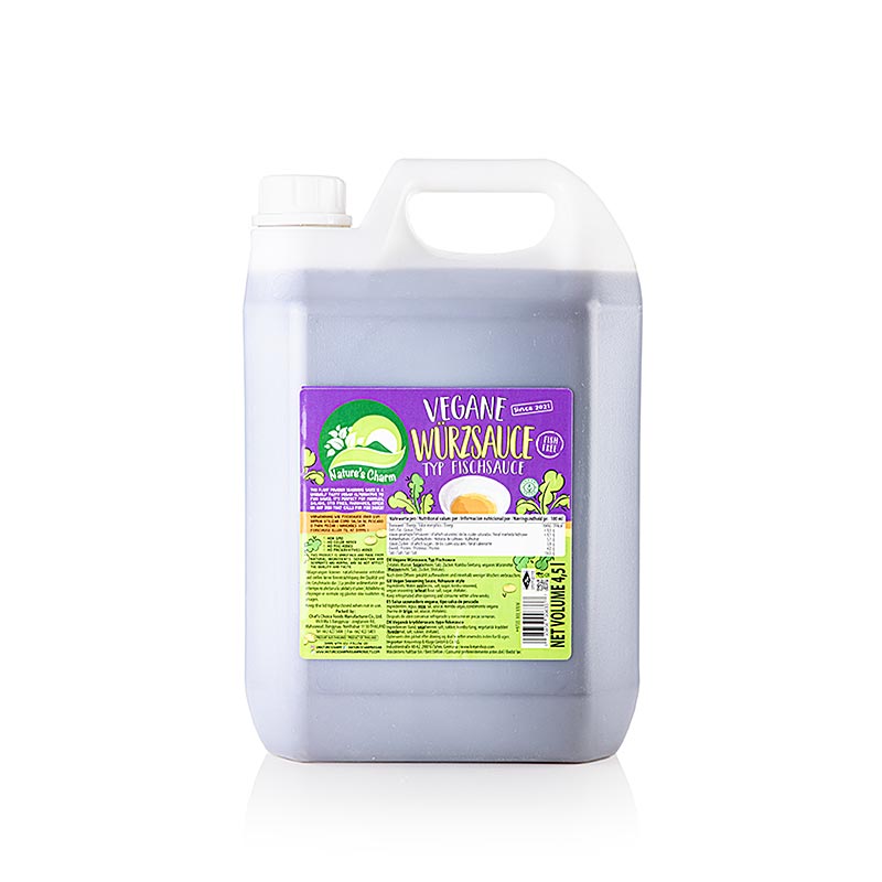 Veganski zacin umak tipa riblji umak, NATURE`S CHARM - 4,5 l - Pe-kanist.
