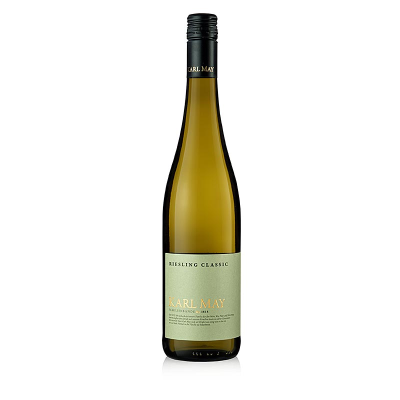 2023er Riesling, feinherb, 11,5 % vol., Karl May, BIO - 750 ml - Flasche 2023er Riesling, feinherb, 11,5 % vol., Karl May, BIO - 750 ml - Flasche