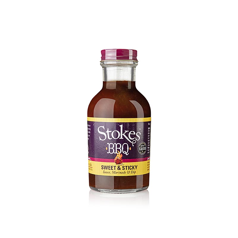 Sos BBQ Stokes, Manis dan Melekit, dengan lobak pedas - 250ml - Botol Sos BBQ Stokes, Manis dan Melekit, dengan lobak pedas - 250ml - Botol