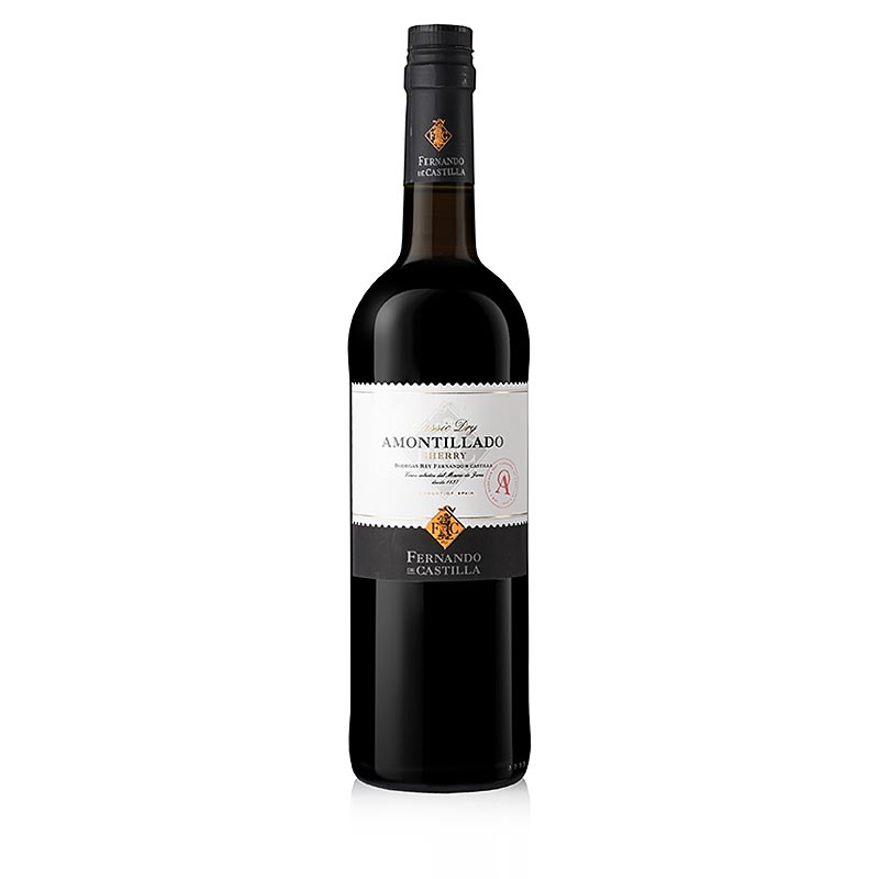 Sherry Classic Amontillado, wytrawne, 17% obj., Rey Fernando, 90 WS - 750ml - Butelka Sherry Classic Amontillado, wytrawne, 17% obj., Rey Fernando, 90 WS - 750ml - Butelka
