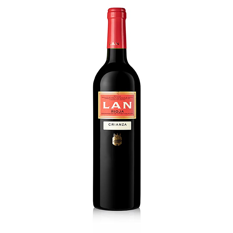 2021 Crianza raudhvin, thurrt, 13,5% rummal, Bodega Lan - 750 ml - Flaska 2021 Crianza raudhvin, thurrt, 13,5% rummal, Bodega Lan - 750 ml - Flaska