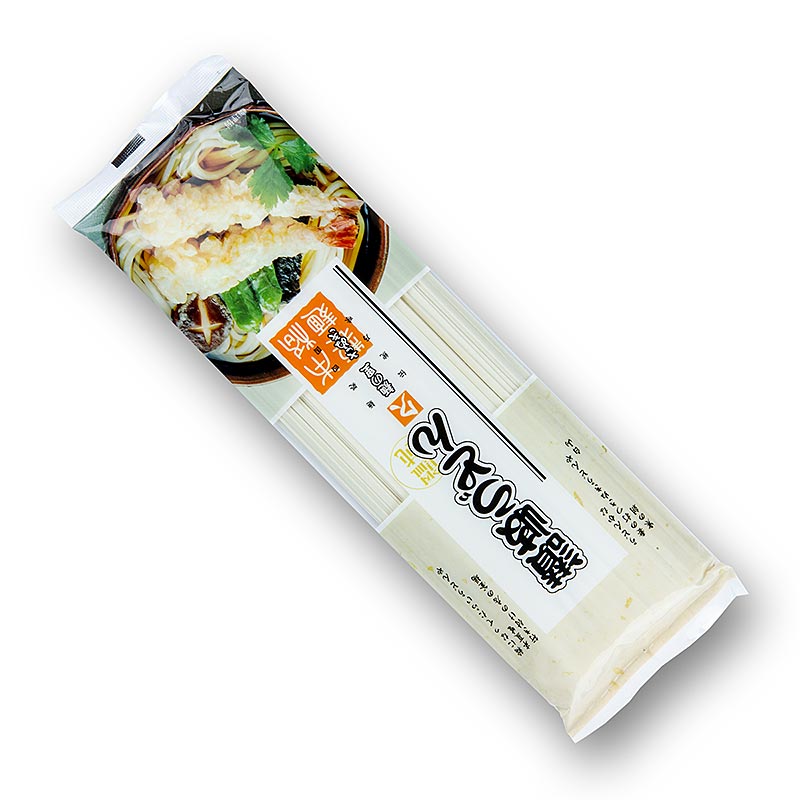 Nouilles Udon - nouilles de blé, légères, plates, 3 mm, environ 24 cm de long, Kubota - 250 g - sac