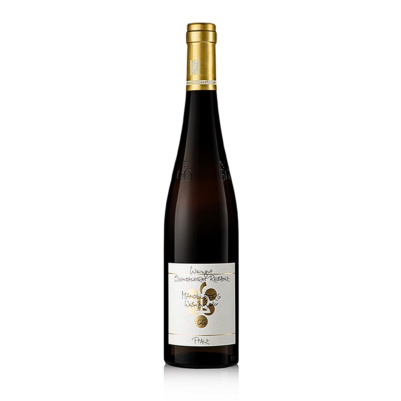 2023 Mandelberg Weiser Burgunder, GG, suchy, 13 % obj., Rebholz, BIO - 750 ml - Lahev 2023 Mandelberg Weiser Burgunder, GG, suchy, 13 % obj., Rebholz, BIO - 750 ml - Lahev