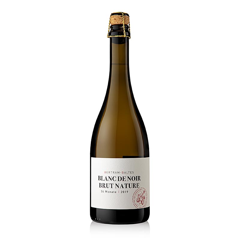 2019 Blanc de Noir Pinot Noir sumive vino, Brut Nature, 11,5 % obj., Bertram-Baltes - 750 ml - Lahev 2019 Blanc de Noir Pinot Noir sumive vino, Brut Nature, 11,5 % obj., Bertram-Baltes - 750 ml - Lahev