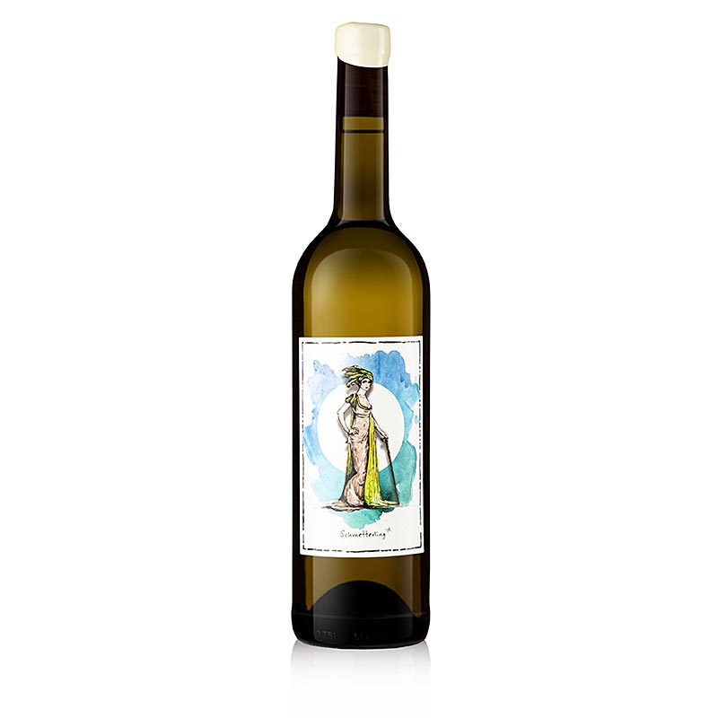 2020 Schmetterling Summer Cuvee, wino wiejskie, 10,5% obj., Madame Flock, weganskie - 750 ml - Butelka 2020 Schmetterling Summer Cuvee, wino wiejskie, 10,5% obj., Madame Flock, weganskie - 750 ml - Butelka