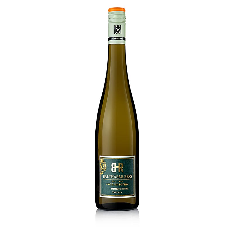 2022 Von Unserm Riesling, thurr, 12% rummal, Balthasar Ress, vegan, LIFRAENT - 750 ml - Flaska 2022 Von Unserm Riesling, thurr, 12% rummal, Balthasar Ress, vegan, LIFRAENT - 750 ml - Flaska