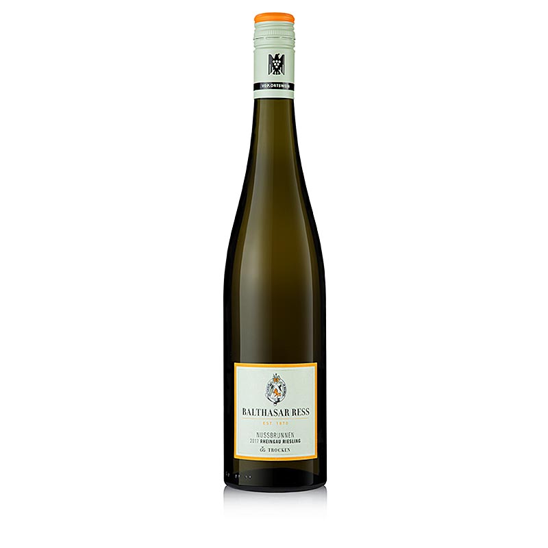 2017 Hattenheimer Nussbrunnen Riesling GG, suchy, 12 % obj., Balthasar Ress - 750 ml - Lahev 2017 Hattenheimer Nussbrunnen Riesling GG, suchy, 12 % obj., Balthasar Ress - 750 ml - Lahev