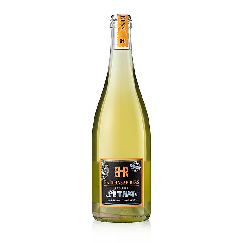 Wino musujace Riesling 2021 Pet Nat, wytrawne, 12% obj., B. Ress - 750 ml - Butelka Wino musujace Riesling 2021 Pet Nat, wytrawne, 12% obj., B. Ress - 750 ml - Butelka