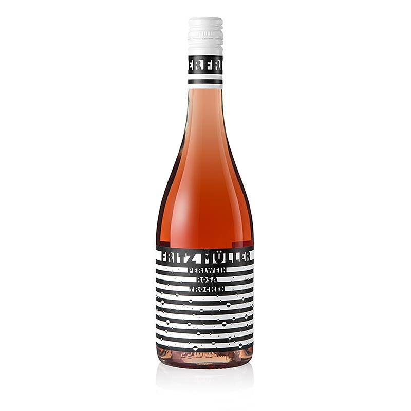Wino musujace wysokiej jakosci Fritz Muller, rozowe, wytrawne, 11,5% obj. - 750 ml - Butelka Wino musujace wysokiej jakosci Fritz Muller, rozowe, wytrawne, 11,5% obj. - 750 ml - Butelka