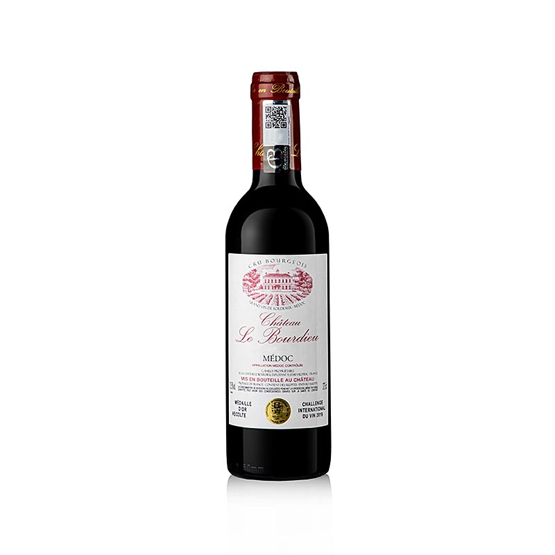 2019 Medoc, suche, 13,5 % obj., Chateau Le Bourdieu - 375 ml - Lahev 2019 Medoc, suche, 13,5 % obj., Chateau Le Bourdieu - 375 ml - Lahev