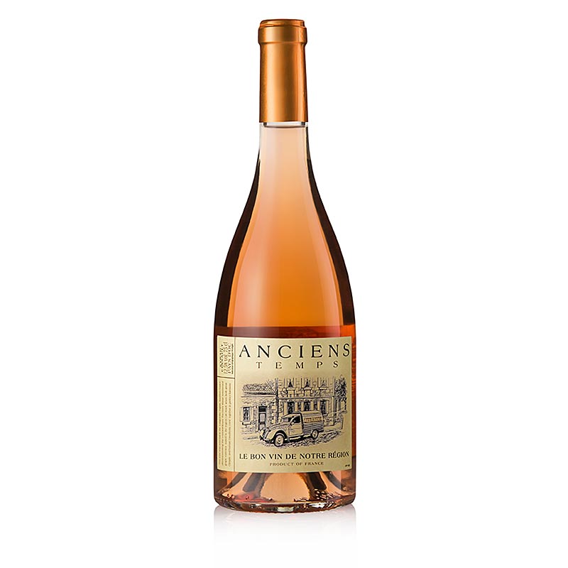 Anciens Temps 2023 Rose trocken Rosewein IGP Languedoc Frankreich 0,75 l - 750 ml - Flasche Anciens Temps 2023 Rose trocken Rosewein IGP Languedoc Frankreich 0,75 l - 750 ml - Flasche