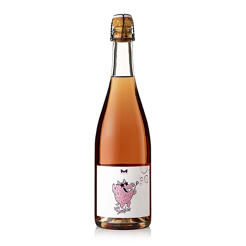 Anggur bersoda Bob Singlar Bulles Rose 2021, brut nature, 11% vol., Mongestine, organik - 750 ml - Botol Anggur bersoda Bob Singlar Bulles Rose 2021, brut nature, 11% vol., Mongestine, organik - 750 ml - Botol