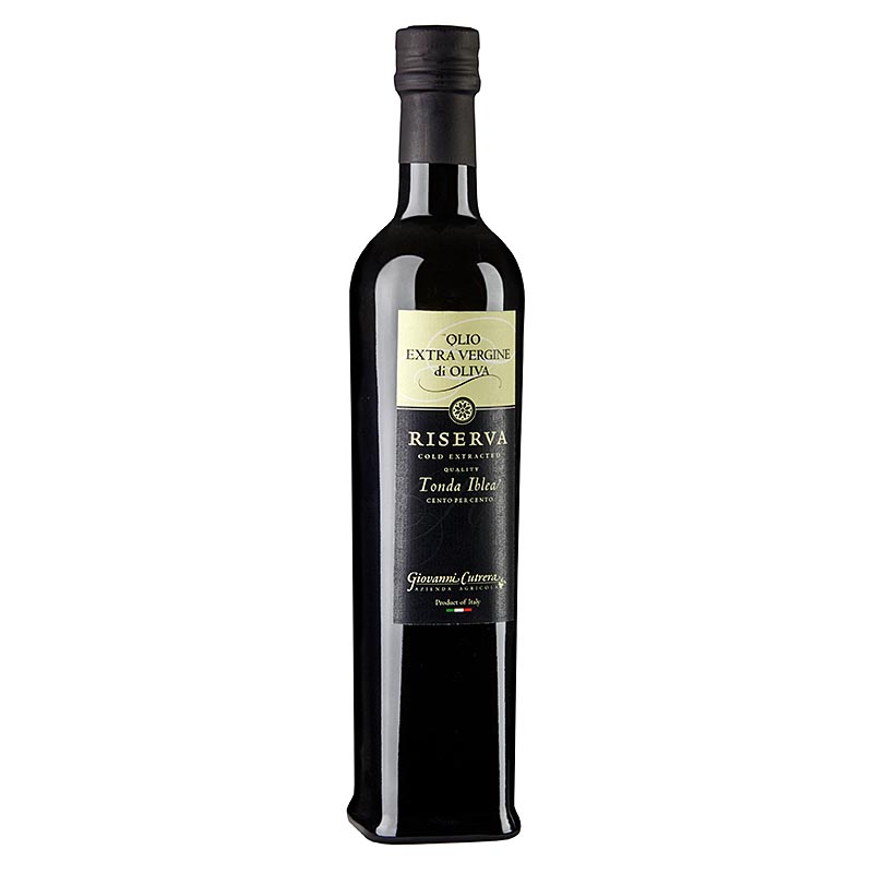 Huile d`Olive Extra Vierge, Frantoi Cutrera Riserva, 100% Tonda Iblea - 500 ml - bouteille