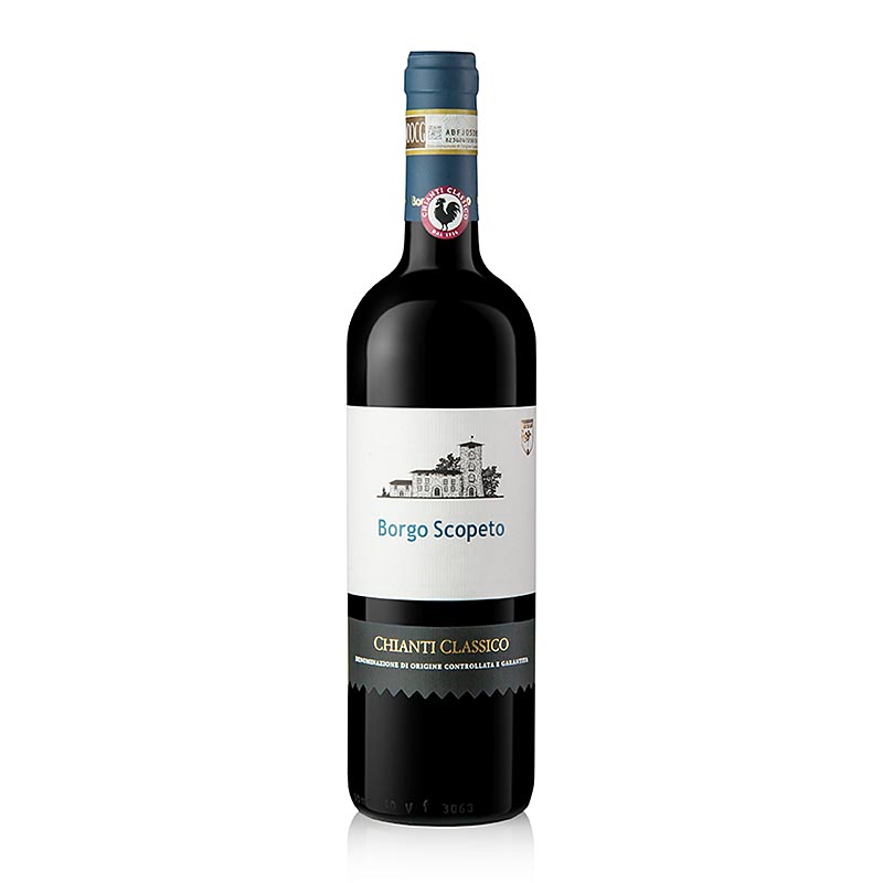 Borgo Scopeto 2021 Chianti Classico anggur merah DOCG Tuscany Italia kering 0,75 l - 750 ml - Botol Borgo Scopeto 2021 Chianti Classico anggur merah DOCG Tuscany Italia kering 0,75 l - 750 ml - Botol