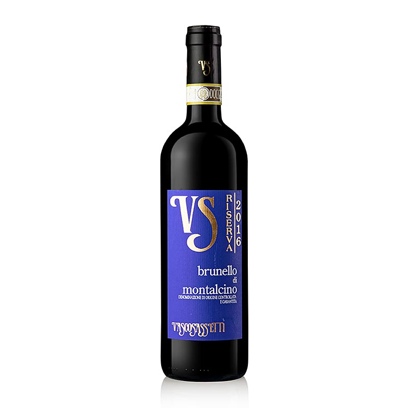 2016 Brunello di Montalcino RISERVA, wytrawne, 14,5% obj., Vasco Sassetti - 750 ml - Butelka 2016 Brunello di Montalcino RISERVA, wytrawne, 14,5% obj., Vasco Sassetti - 750 ml - Butelka