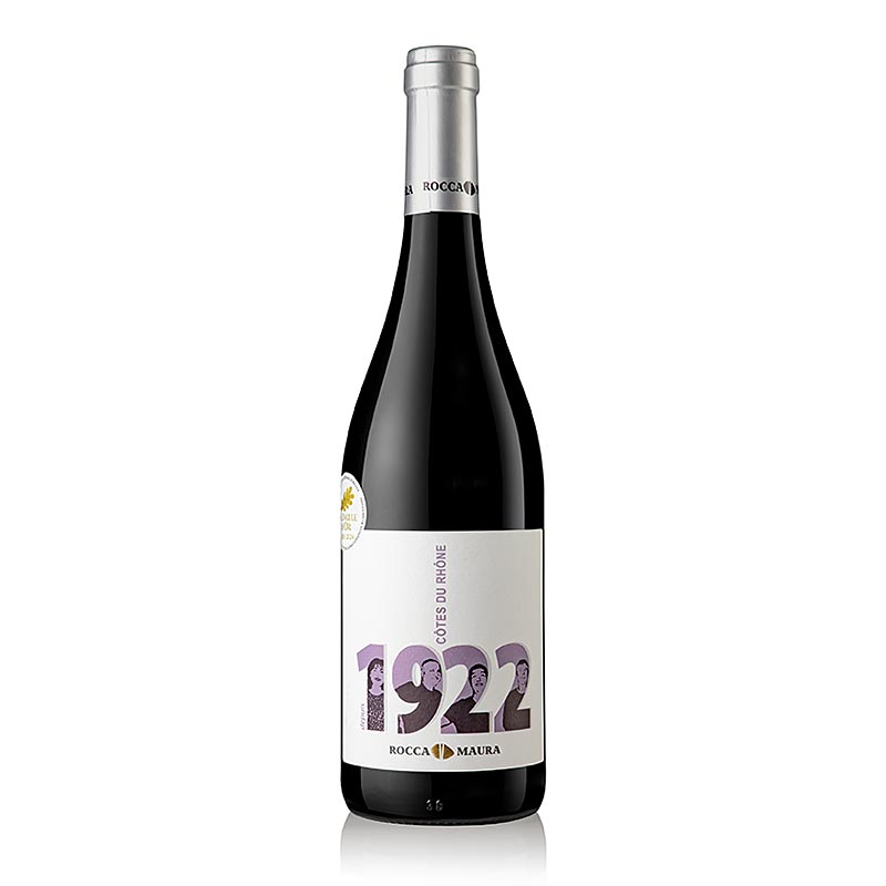 2023 Cotes du Rhone Rocca Maura, wino czerwone, wytrawne, 14,5% obj., Roquemaure VEGAN - 750 ml - Butelka 2023 Cotes du Rhone Rocca Maura, wino czerwone, wytrawne, 14,5% obj., Roquemaure VEGAN - 750 ml - Butelka