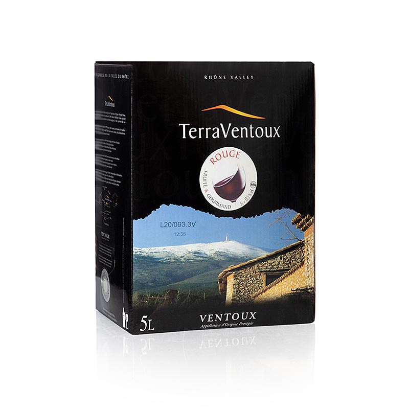 Ventoux, wytrawne, 13% obj., Bag in Box, Terra Ventoux - 5 litrow - Worek w pudelku Ventoux, wytrawne, 13% obj., Bag in Box, Terra Ventoux - 5 litrow - Worek w pudelku