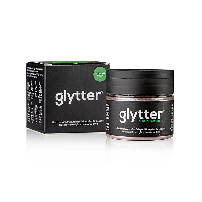 glytter Glorious Green, ruokakiiltojauhe, (vihrea) - 10 g - PE voi