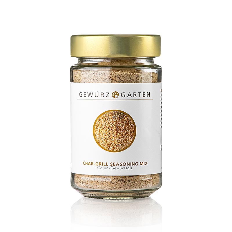 Mistura de temperos Spice Garden Char Grill, sal de tempero cajun - 180g - Vidro