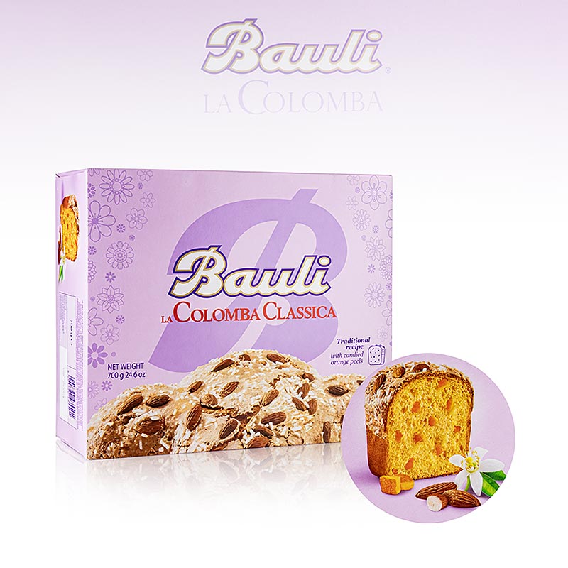 Tort de Paste Colomba Classica, Bauli - 700 g - Carton Tort de Paste Colomba Classica, Bauli - 700 g - Carton