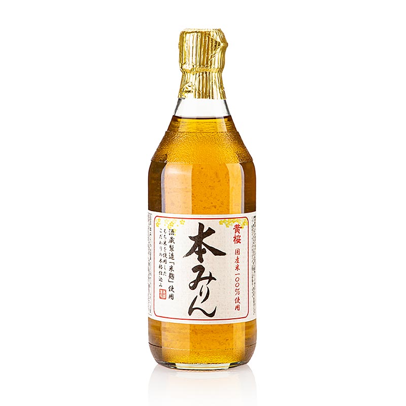 Mirin, alcool. Tempero (vinho de arroz doce), 13% vol. (Hon-Mirin), Japao - 500 ml - Garrafa