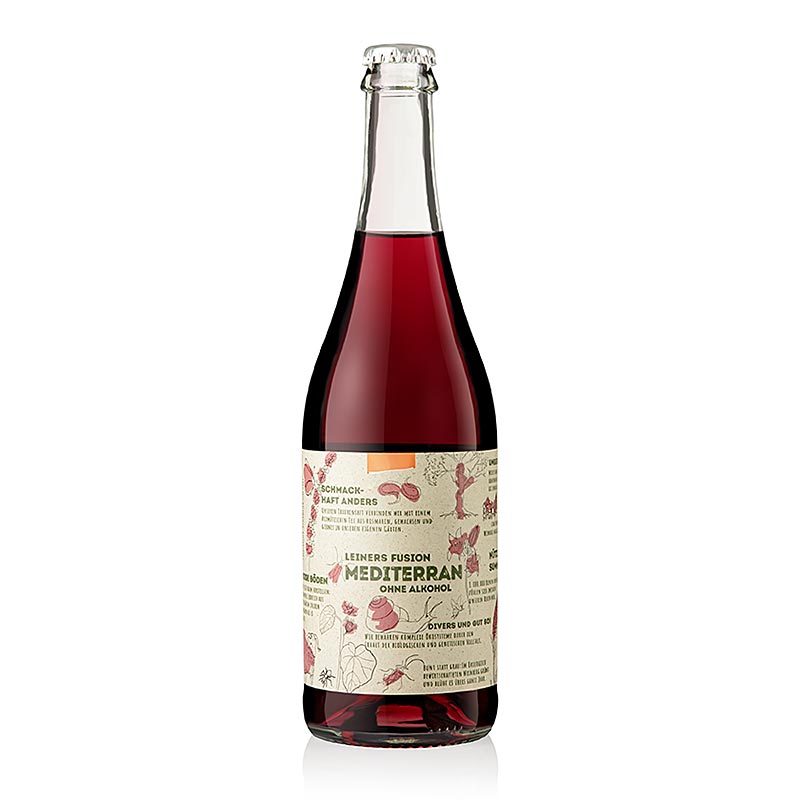 Fusion Free Mediterranean Red Uva Sem Alcool, Leiner, ORGANICO - 750 ml - Garrafa