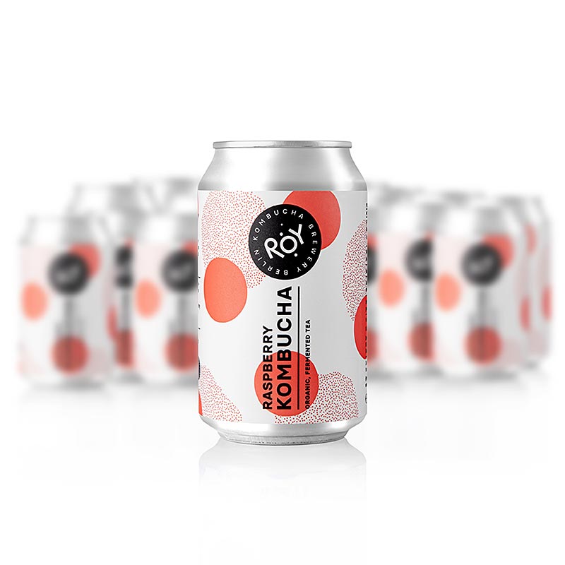 ROY Raspberry Kombucha Berlin, ORGANSKI - 24 x 330 ml - Karton ROY Raspberry Kombucha Berlin, ORGANSKI - 24 x 330 ml - Karton