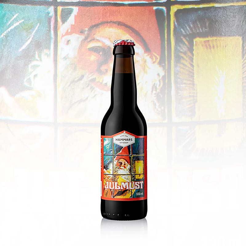 Hammars Julmust - frisdrank met moutsmaak, Zweden - 330 ml - Fles Hammars Julmust - frisdrank met moutsmaak, Zweden - 330 ml - Fles
