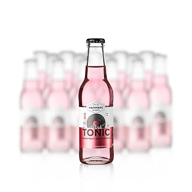 Hammars Tonic Pink Grapefruit and Hibiscus, Svithjodh - 3,6 l, 18 x 200 ml - Pappi